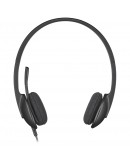 LOGITECH H340 Corded Headset - BLACK - USB