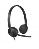 LOGITECH H340 Corded Headset - BLACK - USB