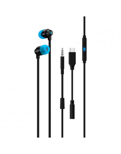 LOGITECH G333 Wired Gaming Earphones - BLACK -