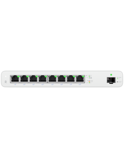 (8) GbE RJ45 ports with 27V passive PoE output