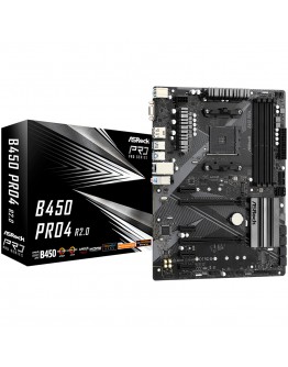 ASROCK B450 PRO4 R2.0 ATX AM4 DDR4