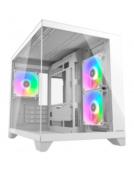 COUGAR FV150 Mini RGB PC Case, Mid tower, White