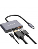 CANYON hub DS-4 3in1 USB-C Grey