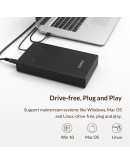 Orico кутия за диск Storage - Case - 3.5 inch, USB3.0, Built-in Power adapter, UASP, black - 3599U3