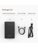 Orico кутия за диск Storage - Case - 3.5 inch, USB3.0, Built-in Power adapter, UASP, black - 3599U3