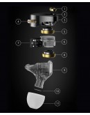 KZ професионални слушалки Hi-Fi In-Ear-Monitors - Castor Pro Silver Mic - Harman Edition