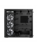 Arctic кутия Case E-ATX - Xtender VG (Mirror Black) - PCIe Gen 4 riser included, 5 A-RGB Fans included