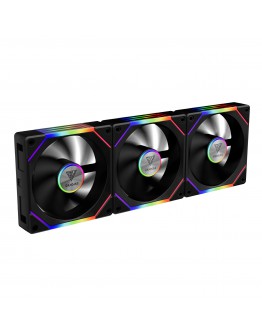 Gamdias Комплект вентилатори Fan Pack 3-in-1 3x120mm - AEOLUS P2-1203, Swappable Fan Blades (Reverse Fan Blades Included), Daisy-Chain, Infinity Mirror, A-RGB
