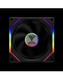Gamdias Комплект вентилатори Fan Pack 3-in-1 3x120mm - AEOLUS P2-1203, Swappable Fan Blades (Reverse Fan Blades Included), Daisy-Chain, Infinity Mirror, A-RGB