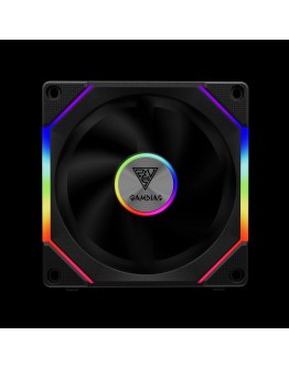 Gamdias Комплект вентилатори Fan Pack 3-in-1 3x120mm - AEOLUS P2-1203, Swappable Fan Blades (Reverse Fan Blades Included), Daisy-Chain, Infinity Mirror, A-RGB