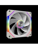 Gamdias Комплект вентилатори Fan Pack 3-in-1 3x120mm - AEOLUS P2-1203 White, Swappable Fan Blades (Reverse Fan Blades Included), Daisy-Chain, Infinity Mirror