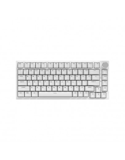 Ajazz геймърска механична клавиатура Gaming Mechanical Keyboard AK820 - Blue Switches [Tactile] (English US), White, Blue Light