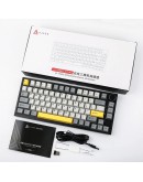 Ajazz геймърска механична клавиатура Wireless Gaming Mechanical Keyboard AK820 PRO - Flying Fish [Linear] (English US), Black, Gray