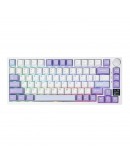 Ajazz геймърска механична клавиатура Wireless Gaming Mechanical Keyboard AK820 PRO - Flying Fish [Linear] (English US), Purple