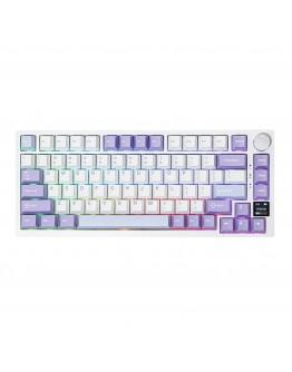 Ajazz геймърска механична клавиатура Wireless Gaming Mechanical Keyboard AK820 PRO - Gift Switch [Linear] (English US), Purple, White, Blue