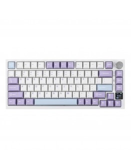 Ajazz геймърска механична клавиатура Wireless Gaming Mechanical Keyboard AK820 PRO - Gift Switch [Linear] (English US), Purple, White, Blue