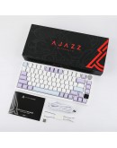 Ajazz геймърска механична клавиатура Wireless Gaming Mechanical Keyboard AK820 PRO - Gift Switch [Linear] (English US), Purple, White, Blue