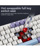 Ajazz геймърска механична клавиатура Wireless Gaming Mechanical Keyboard AK980 V2 - Gift Switch [Linear] (English US), Black, Gray