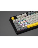 Ajazz геймърска механична клавиатура Wireless Gaming Mechanical Keyboard AK980 V2 - Gift Switch [Linear] (English US), Purple, White, Blue