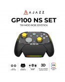 Ajazz геймпад Gamepad Set GP100 NS - Hall Effect, 1000Hz, Wireless, Bluetooth, 1000Hz - Black, Gray, Yellow