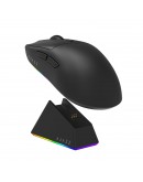 Ajazz професионална геймърска мишка AJ139 V2 MC - Wireless Gaming Mouse - 1K, Magnetic Charging Dock, Black