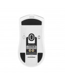 Ajazz професионална геймърска мишка AJ139P V3 MC - Wireless Gaming Mouse - 1K, Magnetic Charging Dock, White