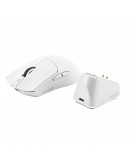 Ajazz професионална геймърска мишка AJ139P V3 MC - Wireless Gaming Mouse - 1K, Magnetic Charging Dock, White