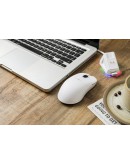 Ajazz професионална геймърска мишка AJ159 APEX - Wireless Gaming Mouse - 8K, Magnetic Charging Dock, White