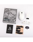 Ajazz професионална геймърска мишка AJ159 APEX - Wireless Gaming Mouse - 8K, Magnetic Charging Dock, White