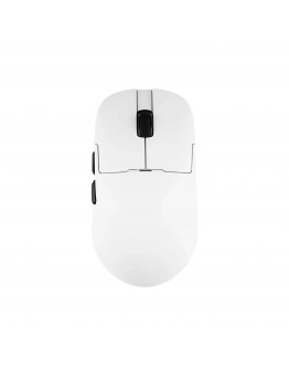 Ajazz професионална геймърска мишка AJ159 APEX - Wireless Gaming Mouse - 8K, Magnetic Charging Dock, White
