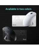 Ajazz професионална геймърска мишка AJ159P MC - Wireless Gaming Mouse - 1K, Magnetic Charging Dock, White