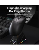 Ajazz професионална геймърска мишка AJ179 APEX - Wireless Gaming Mouse - 8K, Magnetic Charging Dock, Black