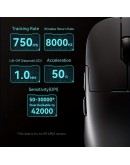 Ajazz професионална геймърска мишка AJ179 APEX - Wireless Gaming Mouse - 8K, Magnetic Charging Dock, Black