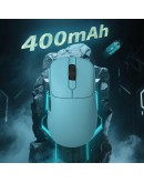 Ajazz професионална геймърска мишка AJ179 APEX - Wireless Gaming Mouse - 8K, Magnetic Charging Dock, White