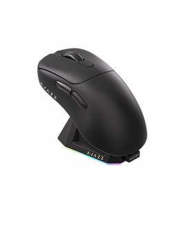 Ajazz професионална геймърска мишка AJ179 PRO - Wireless Gaming Mouse - 8K, Magnetic Charging Dock, Black