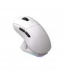 Ajazz професионална геймърска мишка AJ179 PRO - Wireless Gaming Mouse - 8K, Magnetic Charging Dock, White