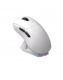 Ajazz професионална геймърска мишка AJ179 PRO - Wireless Gaming Mouse - 8K, Magnetic Charging Dock, White