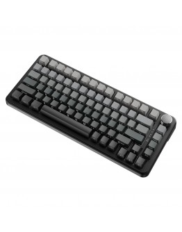 Ajazz геймърска механична клавиатура Wireless Gaming Mechanical Keyboard AK820 MAX - White birch [Linear] (English US), Side Printed, Gray
