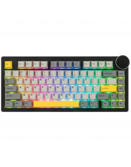 Ajazz геймърска механична клавиатура Gaming Mechanical Keyboard AK820 V2 - Arctic Isle Magnetic Switch [Linear] (English US), Black, Gray, Yellow
