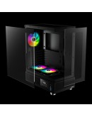 Gamdias кутия Case ATX - ATLAS E1 - 3 x 120 mm A-RGB, Digital Display, Tempered Glass