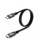 VCom кабел Cable Thunderbolt 5 / USB4 - USB-C 80Gbps PD240W 0.3m Black - CU584M-0.3m