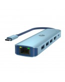 VCom докинг станция Docking Station Type-C 6-in-1 - CUE55 - PD3.0 100W, LAN 1000Mbps, HDMI, USB3.0 x 3