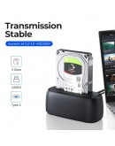 Orico докинг станция Storage - HDD/SSD Dock - 2.5/3.5 inch USB-C - DD18U3-EU-BK
