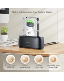 Orico докинг станция Storage - HDD/SSD Dock - 2.5/3.5 inch USB-C - DD18U3-EU-BK
