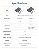 Orico кутия за диск Storage - Case - 3.5 inch USB-C black - DDL35-C3-EU-BK