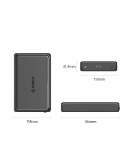 Orico кутия за диск Storage - Case - 3.5 inch USB-C black - DDL35-C3-EU-BK