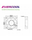 Evercool Вентилатор Fan 50x50x10 2Ball (4500 RPM) EC5010M12BA