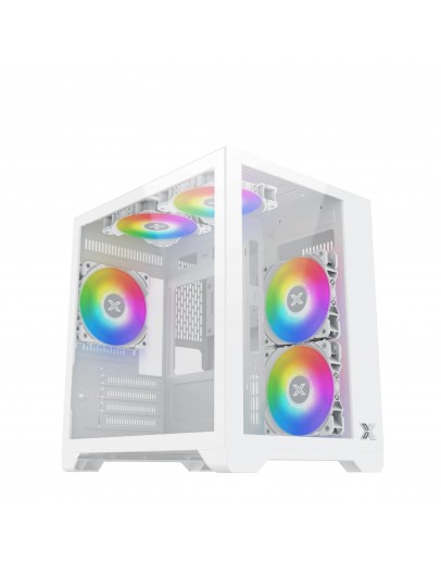 Xigmatek кутия Case mATX - Aqua M Lite Arctic - 5 ARGB Fans