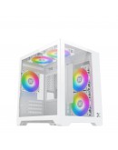 Xigmatek кутия Case mATX - Aqua M Lite Arctic - 5 ARGB Fans