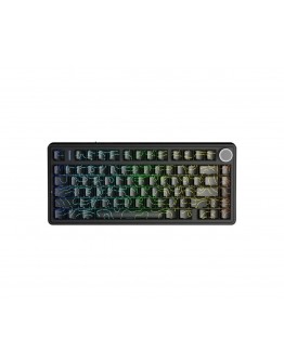 Aula геймърска механична клавиатура Wireless Gaming Mechanical Keyboard F75HE - Black King Magnetic Switch [Linear] (English US), Black Contour